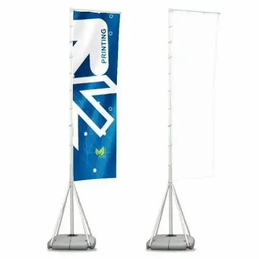 [SE103075] Flag Pole With Hard Plastic Water Base 7 mtr 