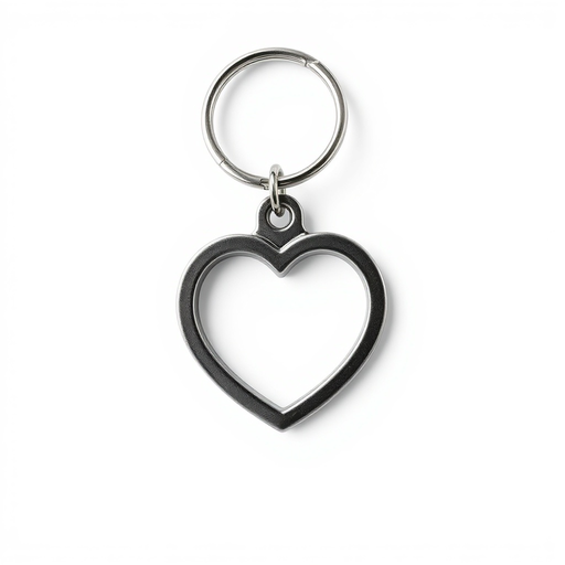 [SE102405] YA-15 Hollow Out Heart Metal Keychain