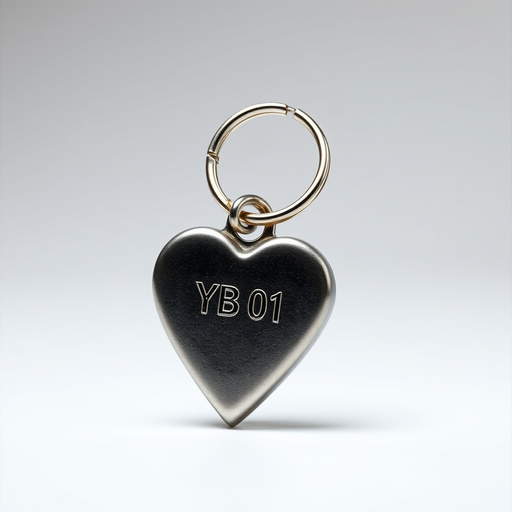 [SE102406] YB-01 Heart Metal Keychain